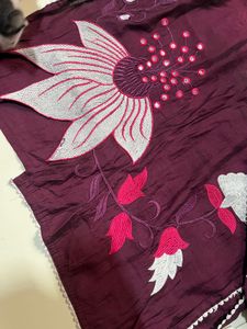Embroidered Kurta with Pants Set