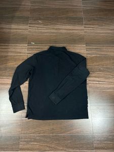 Classic Black Long Sleeve Polo Shirt