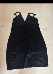 Chic Black Velvet Mini Dress