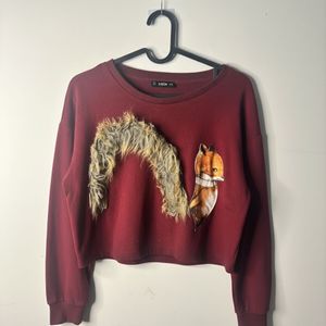 Cute Fox Graphic Sweatshirt