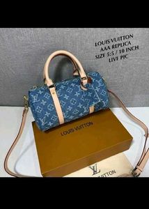LV DENIM SPEEDY WITH 2 BELT WD BOX