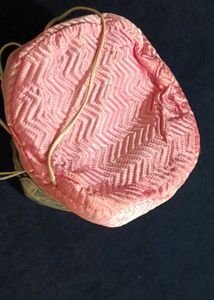 Pink Quilted hair spa cap heet ca