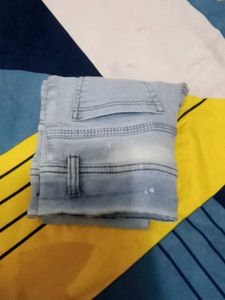 Cute Butterfly Embroidered Jeans
