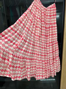 Boho Tiered Midi Skirt with blouse