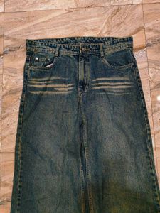 Wide Leg Denim Jeans