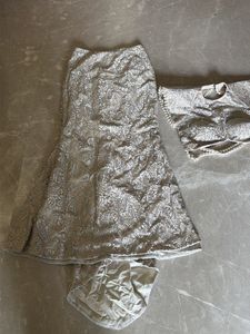 Embellished Pearl Blouse with fishtail skirt