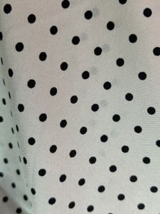 Chic Polka Dot White Top