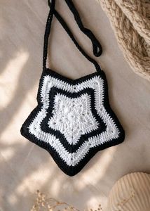 Y2k Crochet Star Sling Bag⭐