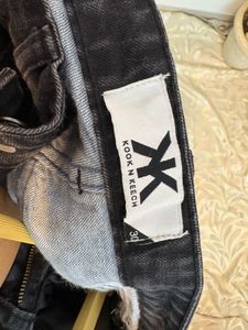 Two-Tone Denim Jeans