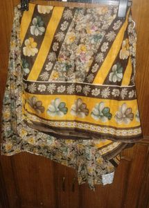 Floral Print Full Suit with Lace Trim