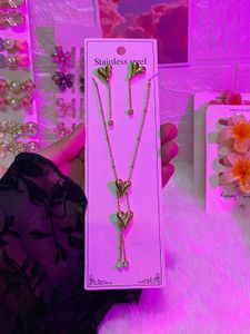 Antitarnish Necklace Earring set