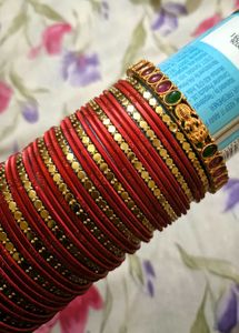 Traditional Red Bangles Set