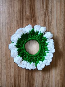 Handmade Flower Scrunchie