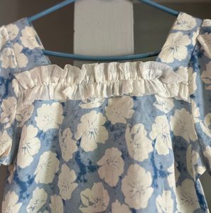 FLORAL PRINT CROP TOP