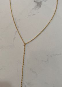 Elegant Gold plated drop chain Necklace