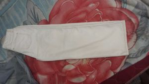 creamyWhite baggy jean