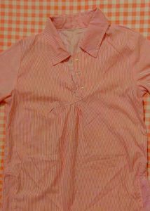 striped button-up shirt