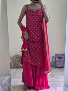 Elegant Pink Kurta Set with Dupatta