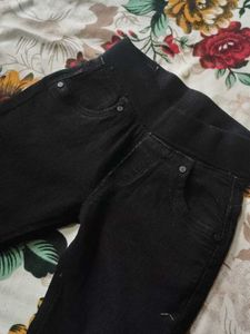 Kids Black Jeggings Waist 20 Length 25