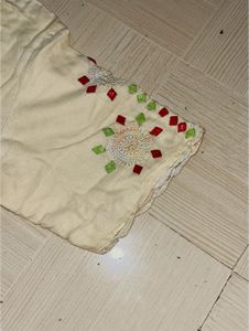 Festive Cream Bandhani-Style Kurta.