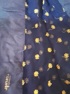 Beautiful chiffon saree with sequins..