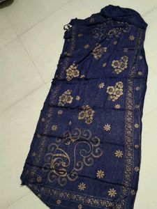 Elegant Blue & Gold scarp