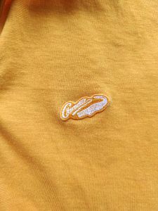 Orange Polo T-Shirt with Green Trim