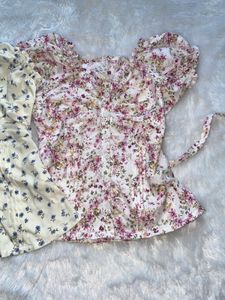 Floral Puff Sleeve Top