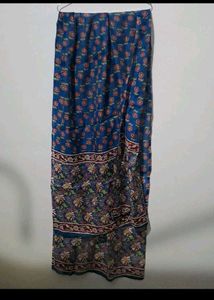 Klosia Blue Floral Print Kurta Set with dupatta