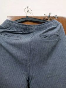 Men's Grey Striped Lounge Pants