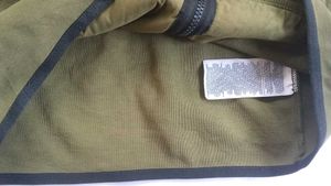 Olive Green Zip-Up Hoodie Jacket