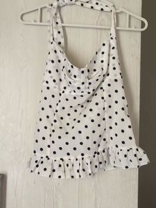 Polka Dot Halter Top