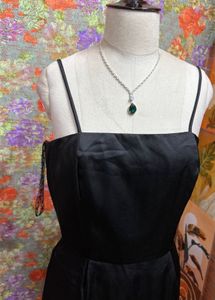 Elegant Black Spaghetti Strap Dress
