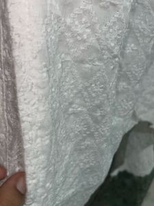 White Chikankari Palazzo Pants