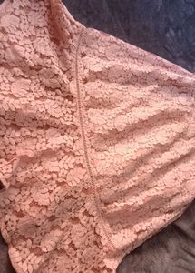Pretty Pink Lace Off-the-Shoulder Dress
