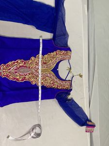 Royal Blue Embroidered Kurta Set