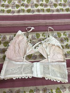 Lace Bralette with Strappy Detail