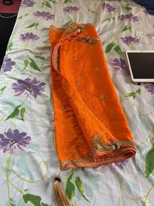 Stunning Orange Kurta sharara Set with Dupatta