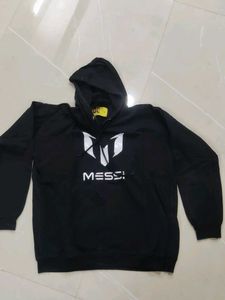 Messi Graphic Hoodie Black colour