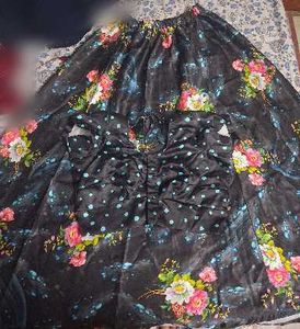 Floral Print Lehenga Choli Set