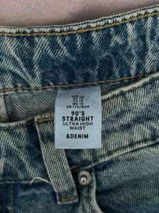Distressed Blue Denim Jeans