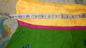 Embroidered Green &amp; Yellow Skirt