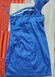 Stunning One-Shoulder Royal Blue Dress