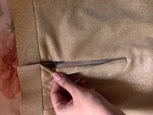 gold shimmer skirt