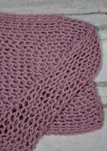 OFFER - 🌸pink Sheer Knit Cropped Top (Handmade)