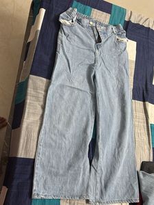 Wide Leg Denim Jeans