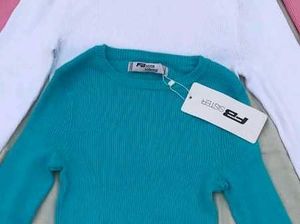 Turquoise Blue Ribbed Crop Top