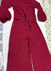 Maroon Jumpsuit