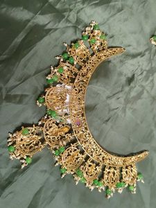 Elegant Gold-Plated Indian Jewelry Set