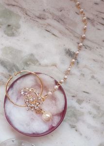 Elegant Kundan Nath with Pearl Dangle